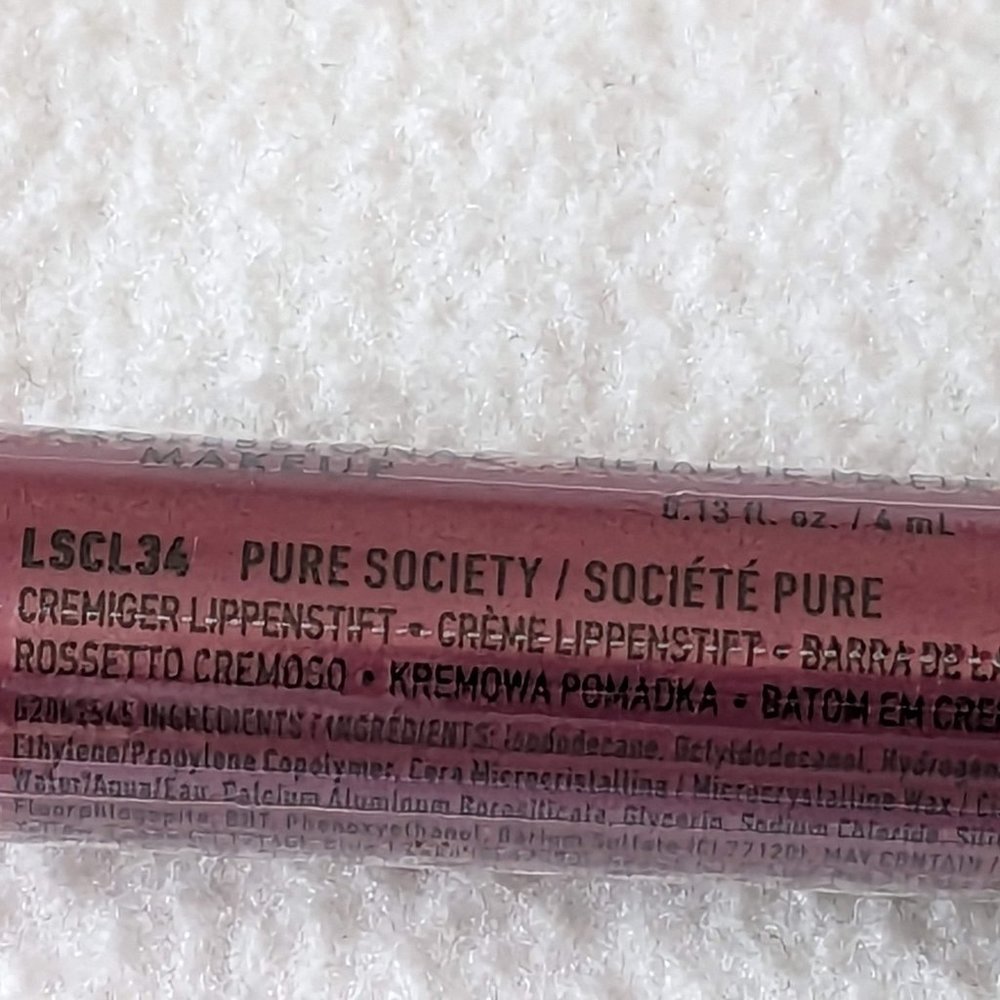Pure Society (Deep Violet With Blue Pearl) Liquid Suede Metallic Matte Lipstick - Picture 12 of 14